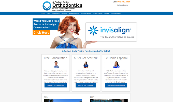 orthodontist marketing website